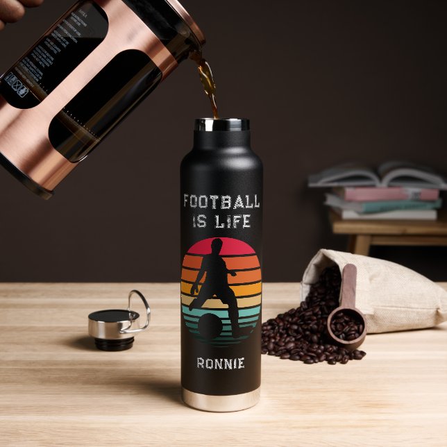 Bouteille d'eau personnalisée avec texte et nom po (Gym)