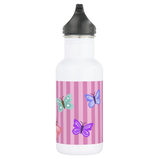 Bouteille d'eau personnalisée de papillon (Droite)