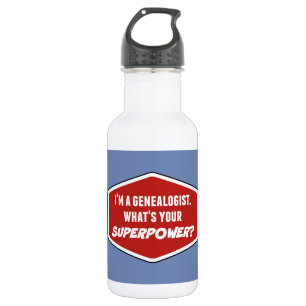 Bouteille d'eau personnalisée de superpuissance gé