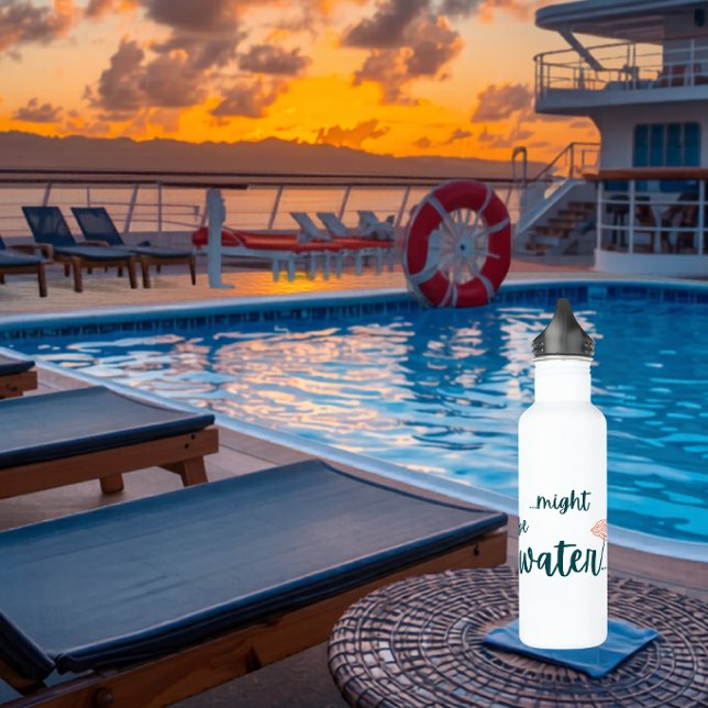 Bouteille d'eau personnalisée drôle de croisière 2 (Créateur téléchargé)