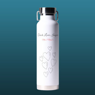 Bouteille d'eau personnalisée pour enseignante de