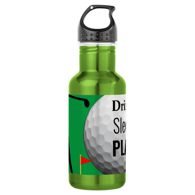 Bouteille d'eau personnalisée pour golf (Devant)