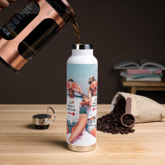 Bouteille d'eau personnalisée pour meilleure amie