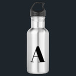 Bouteille D'eau Personnaliser, personnaliser Alphabet lettre initi<br><div class="desc">Personnaliser,  personnaliser Alphabet lettre initiale bouteille d'eau en acier inoxydable noir</div>