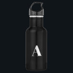 Bouteille D'eau Personnaliser, personnaliser Alphabet lettre initi<br><div class="desc">Personnaliser,  personnaliser Alphabet lettre initiale bouteille d'eau en acier inoxydable lettre blanche</div>