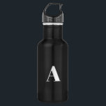 Bouteille D'eau Personnaliser, personnaliser Alphabet lettre initi<br><div class="desc">Personnaliser,  personnaliser Alphabet lettre initiale bouteille d'eau en acier inoxydable lettre blanche</div>