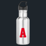 Bouteille D'eau Personnaliser, personnaliser Alphabet lettre initi<br><div class="desc">Personnaliser,  personnaliser Alphabet lettre initiale bouteille d'eau en acier inoxydable lettre initiale rouge</div>