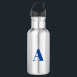 Bouteille D'eau Personnaliser, personnaliser Alphabet lettre initi<br><div class="desc">Personnaliser,  personnaliser Alphabet lettre initiale bouteille d'eau en acier inoxydable lettre bleue</div>