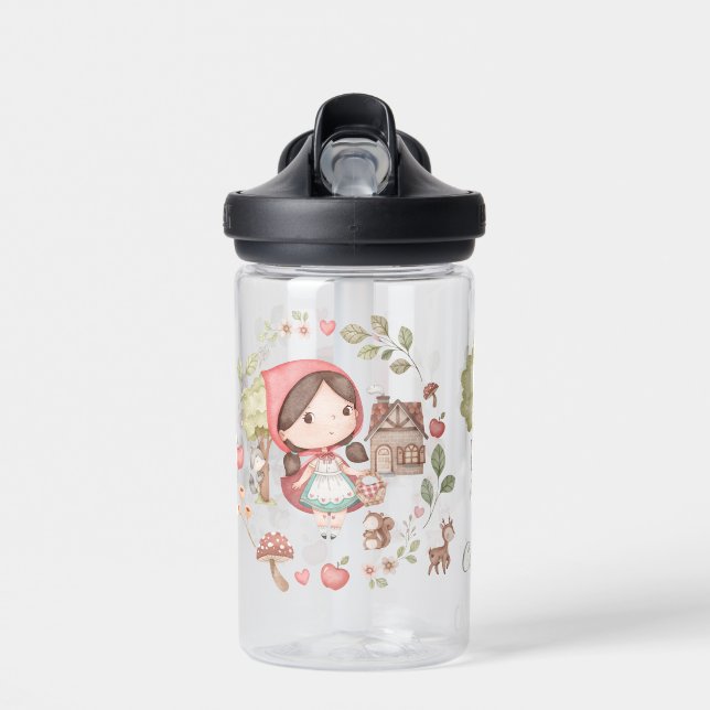 Bouteille D'eau Petit Chaperon Rouge Cute Whimsical Kids (Avant)