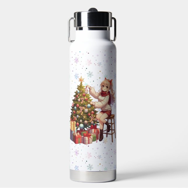 Bouteille D'eau Petite fille Anime tailler l'arbre (Salle de sport)