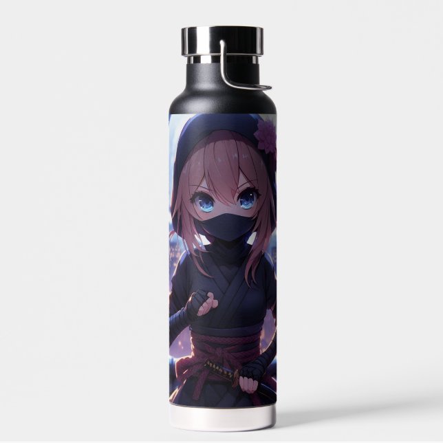 Bouteille D'eau Petite fille guerrière ninja (Gauche)
