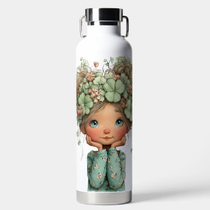BOUTEILLE D'EAU PETITE FILLE IRLANDAISE ADORABLE AUX CHEVEUX BLOND