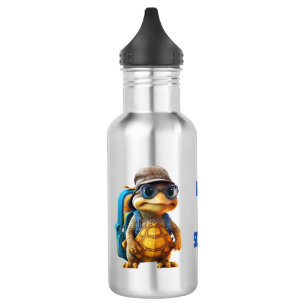 Bouteille D'eau Petite Tortue Mignonne et Aventureuse avec Sac à D