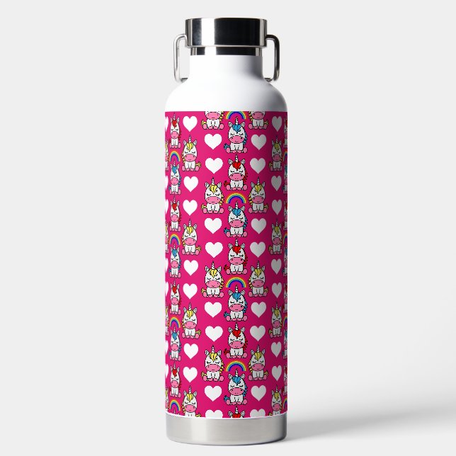 Bouteille D'eau Petites filles Unicorn Pony (Avant)