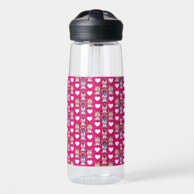 Bouteille D'eau Petites filles Unicorn Pony (Avant)
