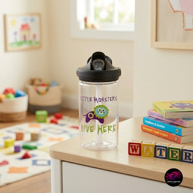 Bouteille D'eau Petits Monstres Vivent Ici Lion (Built for snack time, playtime, and every messy adventure in between 🧃)