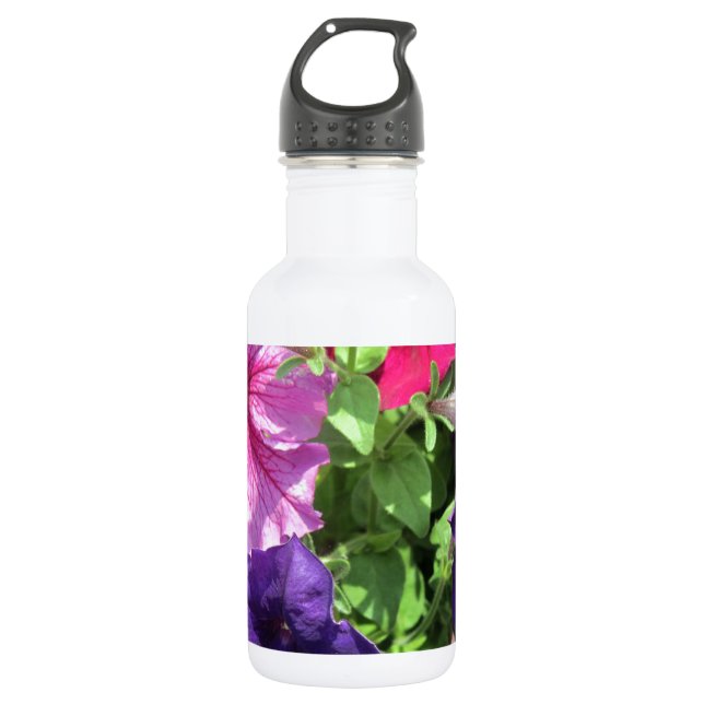 Bouteille D'eau Petunias colorées (Devant)