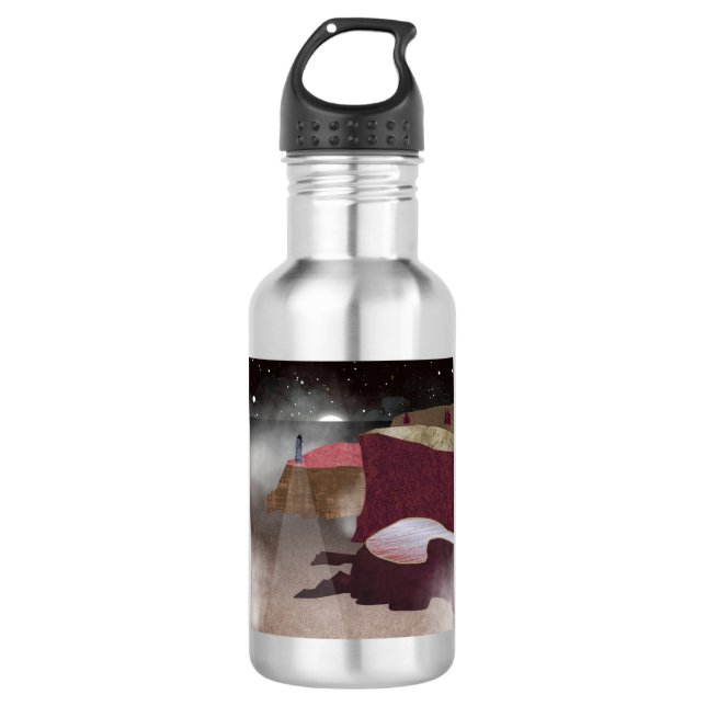 Bouteille D'eau Phare brumeux (Devant)