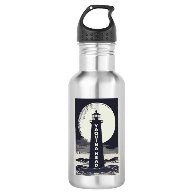 Bouteille D'eau Phare de Yaquina Head Oregon Moon (Devant)