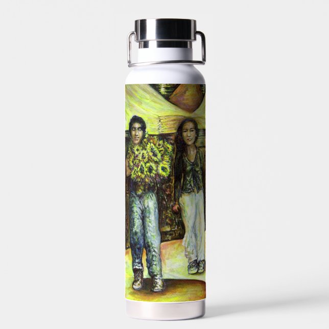 Bouteille D'eau Phase de ChapeI Sixtine d'un ChaIIenge (Arrière)