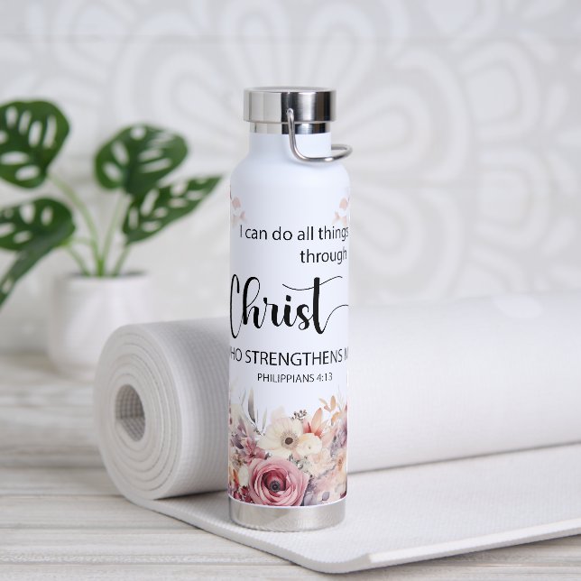 Bouteille D'eau Philippiens 4:13 (Yoga)