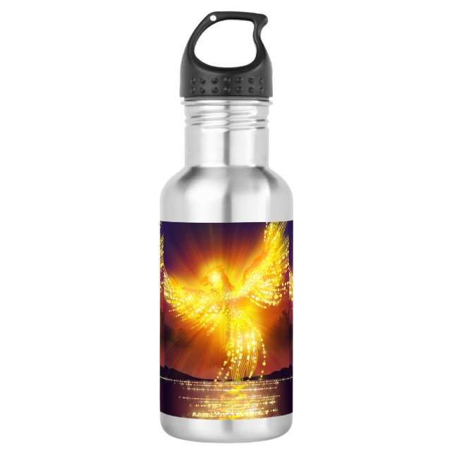 Bouteille D'eau Phoenix se lève sur l'eau (Devant)