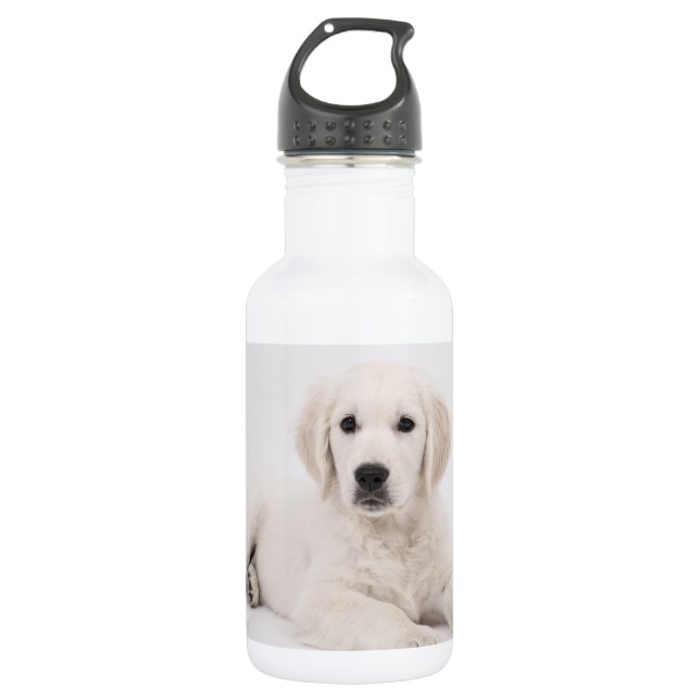 Bouteille D'eau Photo de Golden Retriever (Devant)