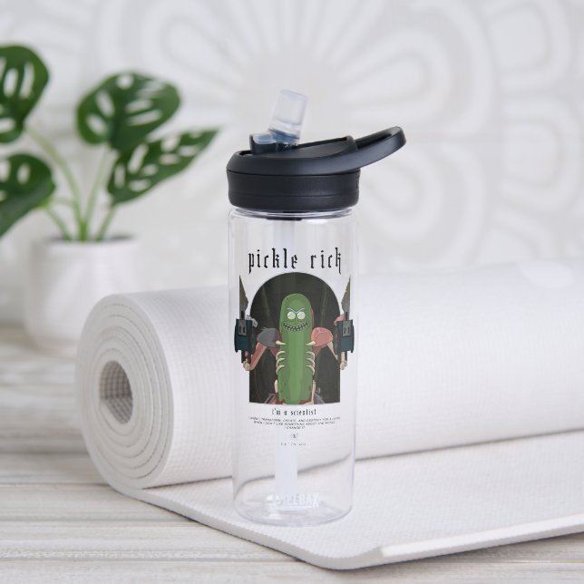 Bouteille D'eau Pickle Rick - Je suis un scientifique Citation gra (Yoga)