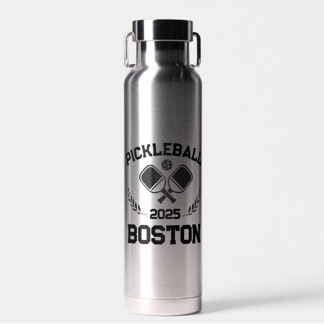Bouteille D'eau Pickleball Boston 2025 Custom (Avant)