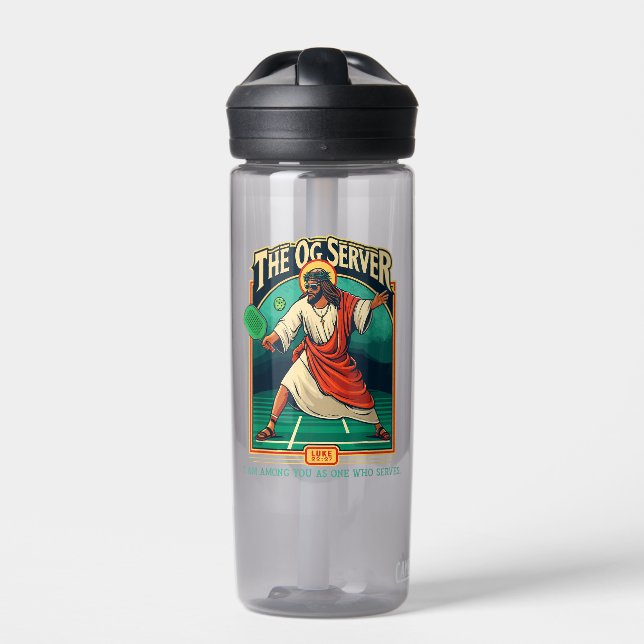 Bouteille D'eau Pickleball Jésus chrétien (Extérieur)