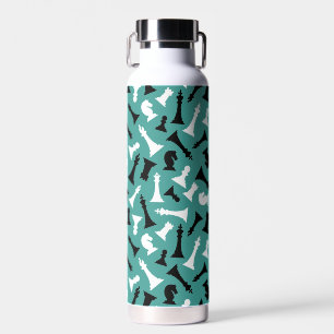 Bouteille D'eau Pièces d'échecs Carrelées Thé Cuivre Vacuum Isolé