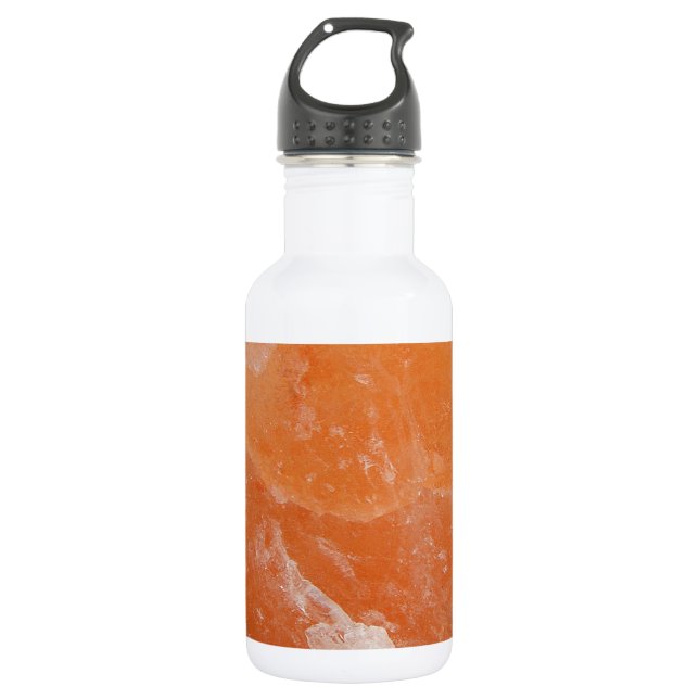 Bouteille D'eau Pierre salée orange (Devant)