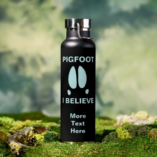 Bouteille D'eau Pigfoot - Je crois (Extérieur (pivotée))