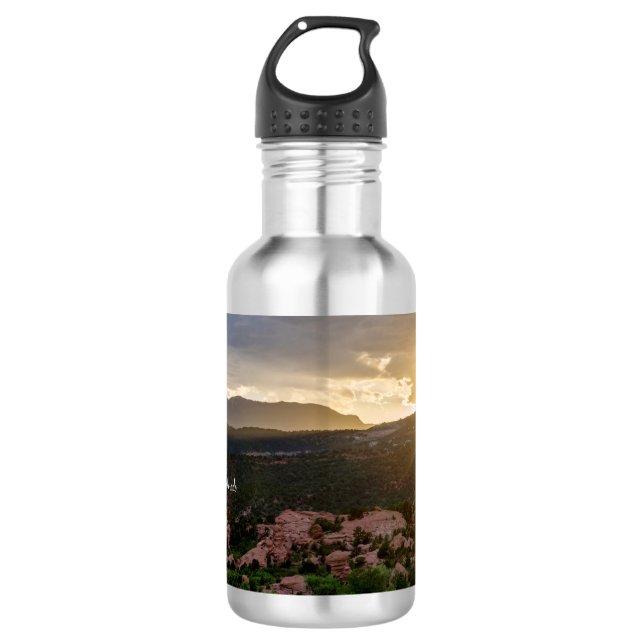 Bouteille D'eau Pikes Peak Sunset Haze Water Bottle (Devant)