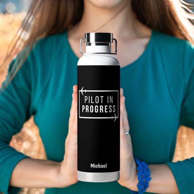 Bouteille D'eau Pilote Moderne en Progrès & Avion, Voyage sur Mesu (Créateur téléchargé)