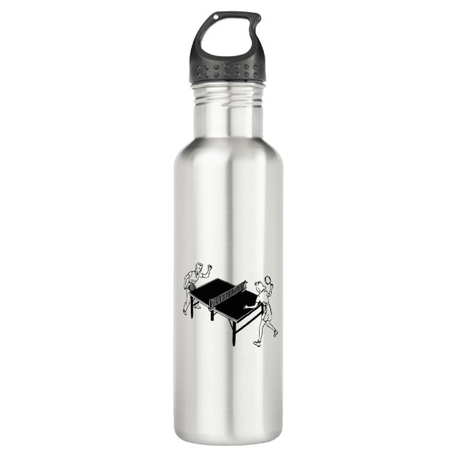 Bouteille D'eau Ping de sport rétro (Devant)