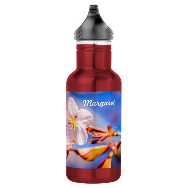 Bouteille D'eau Pink Sakura Flower Blue Sky (Droite)