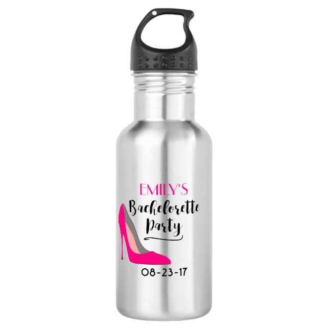 Bouteille D'eau Pink Stiletto Heel Bachelorette (Devant)