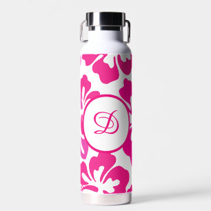 Bouteille D'eau Pink tropical Hawaii Hibiscus motif floral