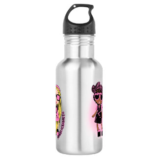 Bouteille D'eau pinkblackanista flou