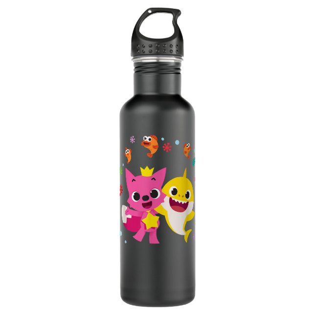 Bouteille D'eau Pinkfong et requin-bébé (Devant)