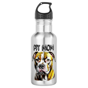 Bouteille D'eau Pit Bull Mom Amoureux des chiens