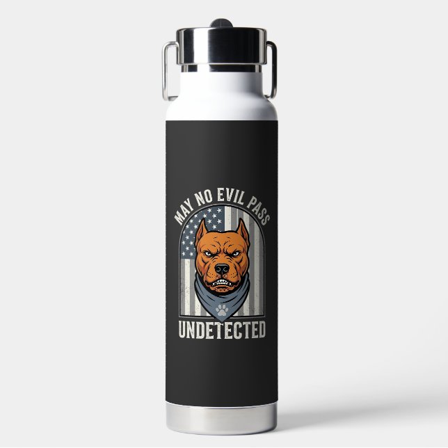 Bouteille D'eau Pitbull Patriotique Chien de Garde (Salle de sport)