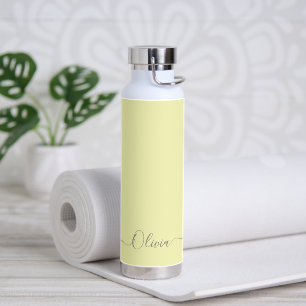 Bouteille D'eau PixDezines Beurre Jaune do-it-yourself Couleur Bou
