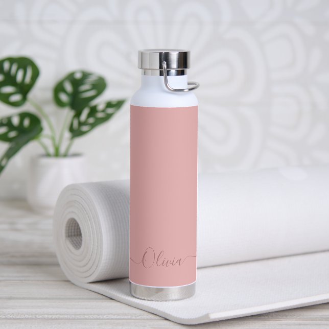Bouteille D'eau PixDezines Blush Dusty Rose rose do-it-yourself co (Yoga)