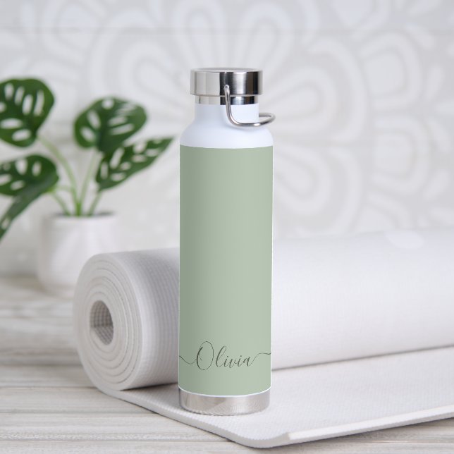 Bouteille D'eau PixDezines Celadon Vert do-it-yourself couleur bou (Yoga)