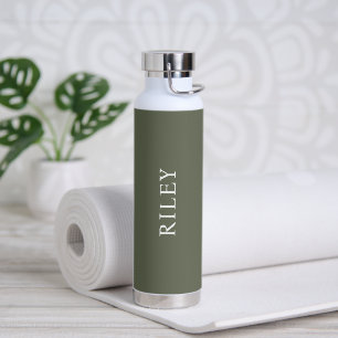 Bouteille D'eau PixDezines Fatigue Vert do-it-yourself couleur bou