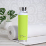 Bouteille D'eau PixDezines Keylime Green do-it-yourself couleur bo<br><div class="desc">PixDezines bouteille d'eau,  keylime green / neon green - do-it-yourself Couleur customisez-le avec votre police préférée. Copyright © 2022 PixDezines™. Tous droits réservés.</div>