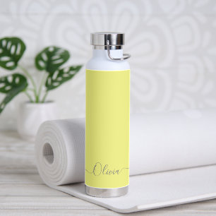 Bouteille D'eau PixDezines Lemonade Jaune do-it-yourself couleur