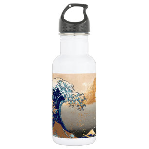 Bouteille D'eau PixDezines Vintage Great Wave Hokusai 斎 の 葛’飾
